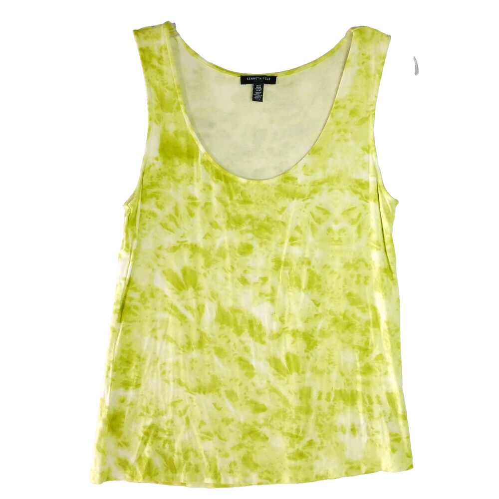 Kenneth Cole Womens Size M Green Tank Pullover Top